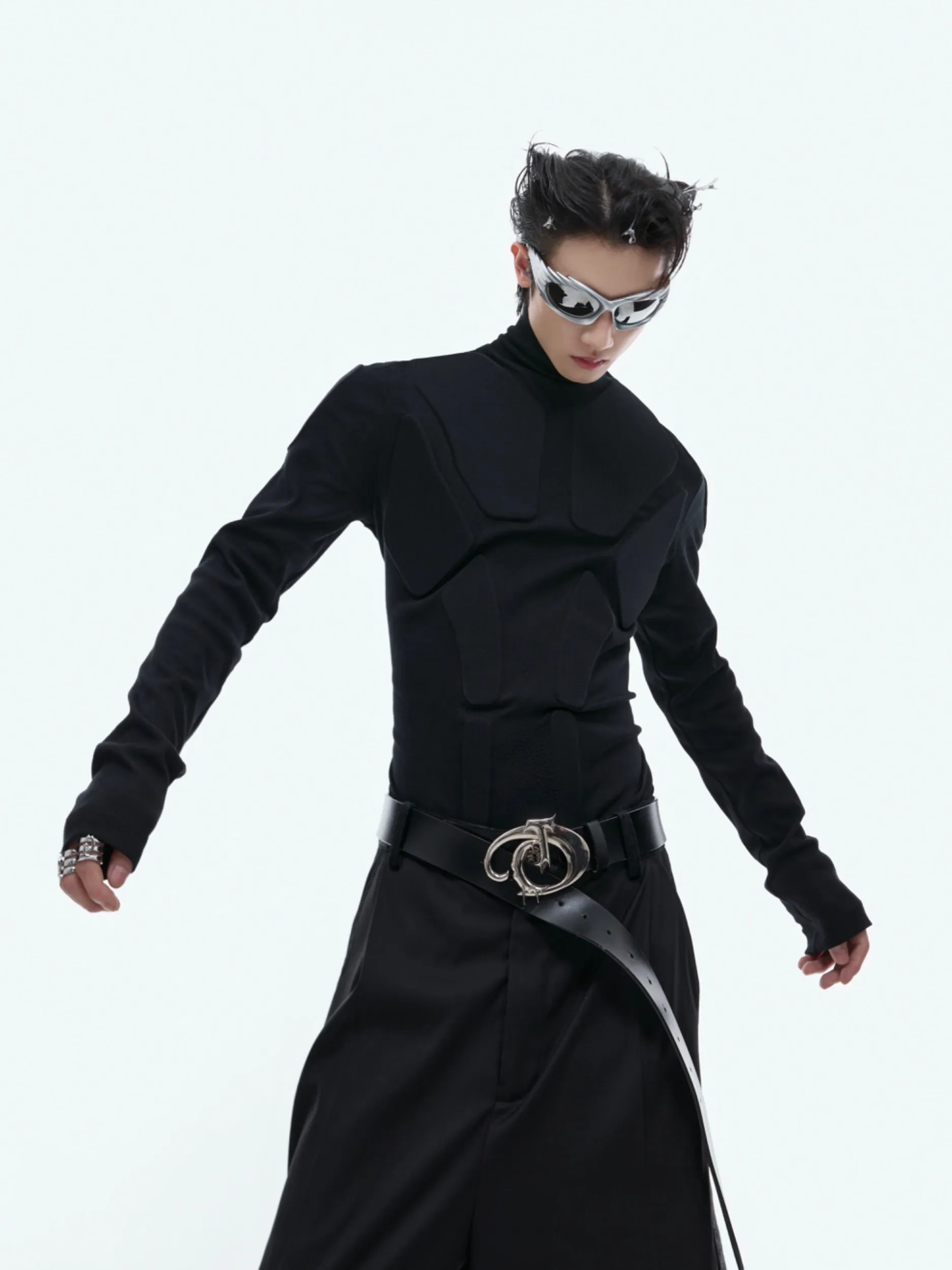 【24s Sep.】Armor Design High-neck Long-sleeved Bottoming Shirt