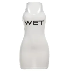 A&A WET Print Sleeveless Bodycon Dress