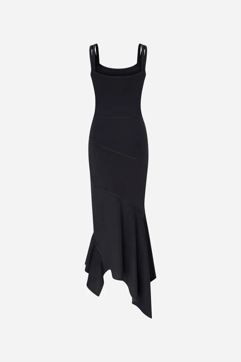 BEATRIZ DRESS IN DARK GREY