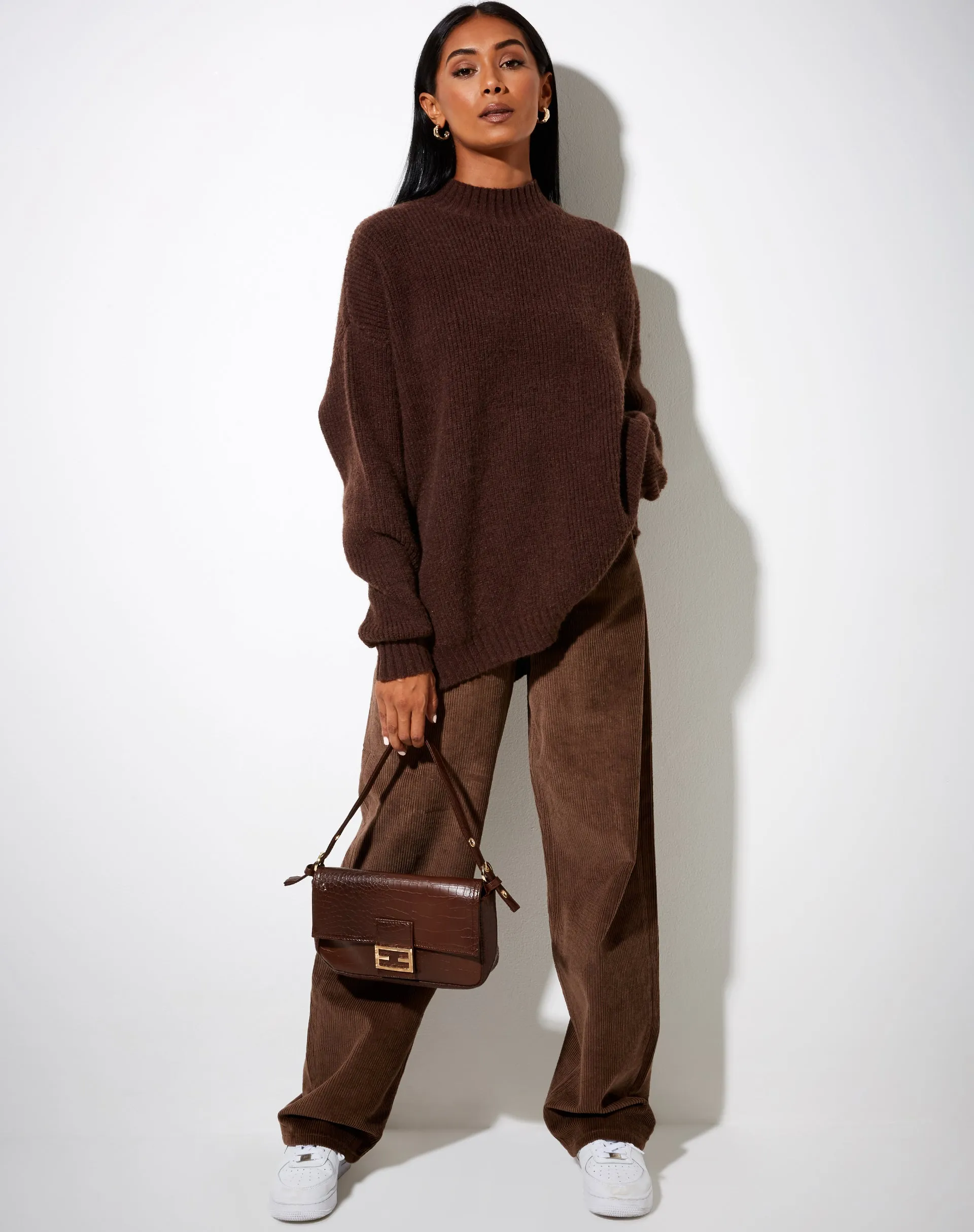 Bondy Jumper in Knit Dark Chocolate