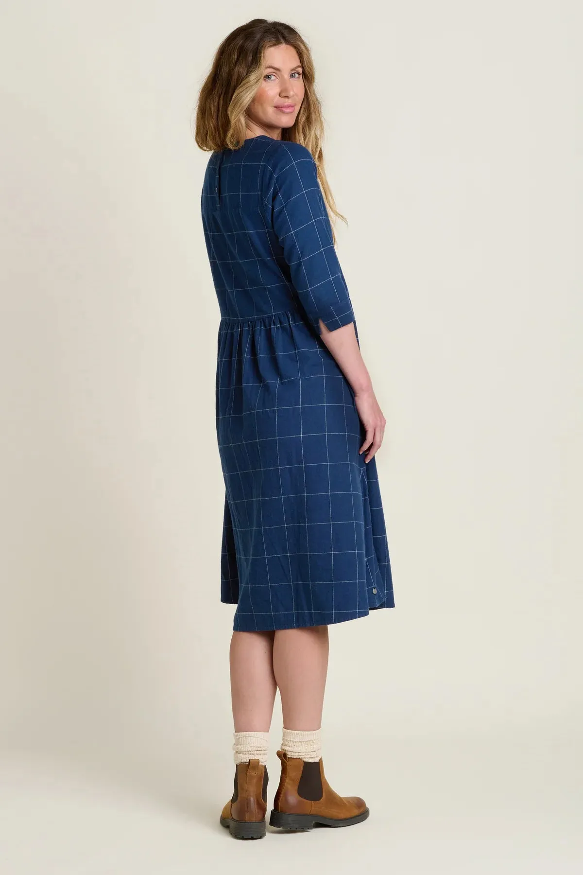 Brakeburn 12 Blue Upton Midi Dress