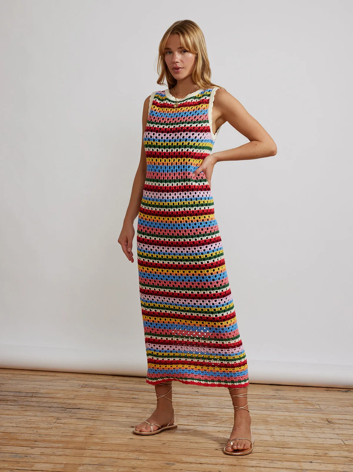 Bunty Blanket Stripe Midi Dress