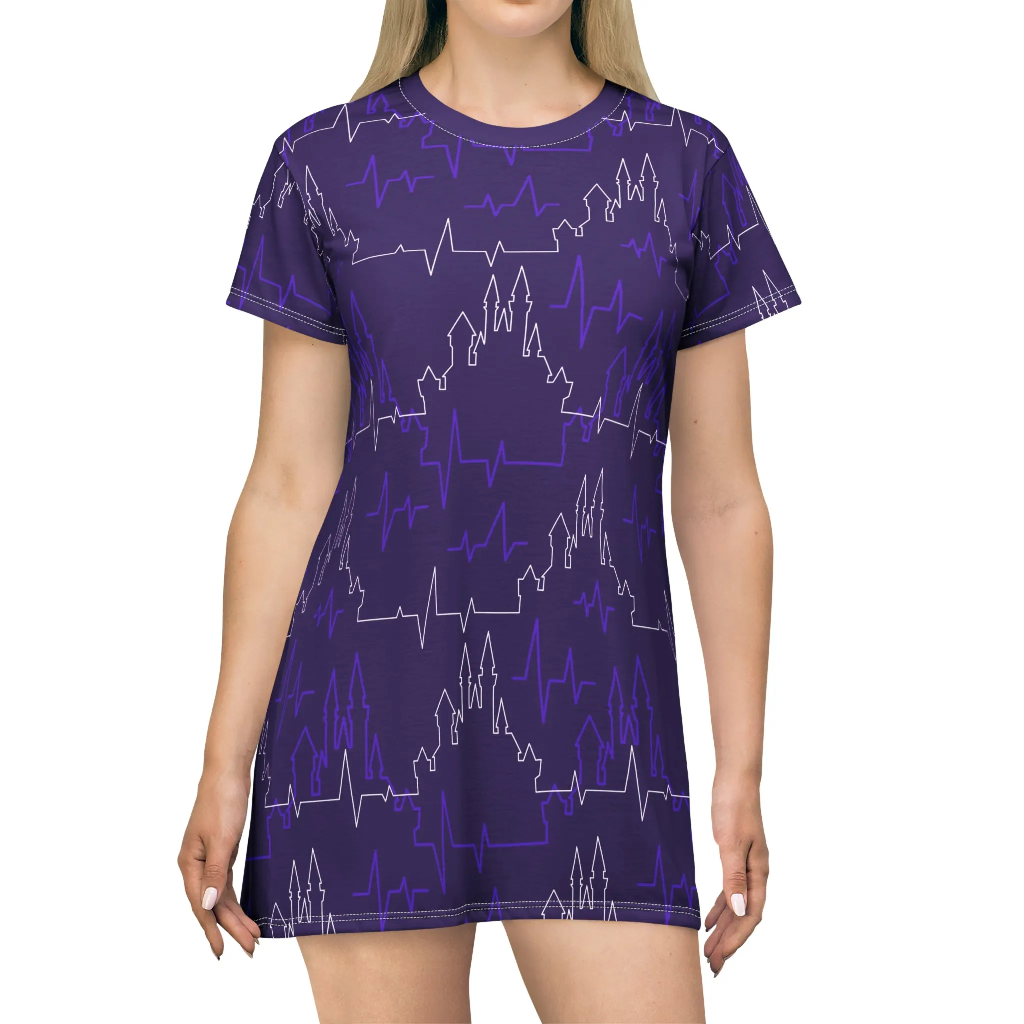 Castle Heartbeat T-Shirt Dress