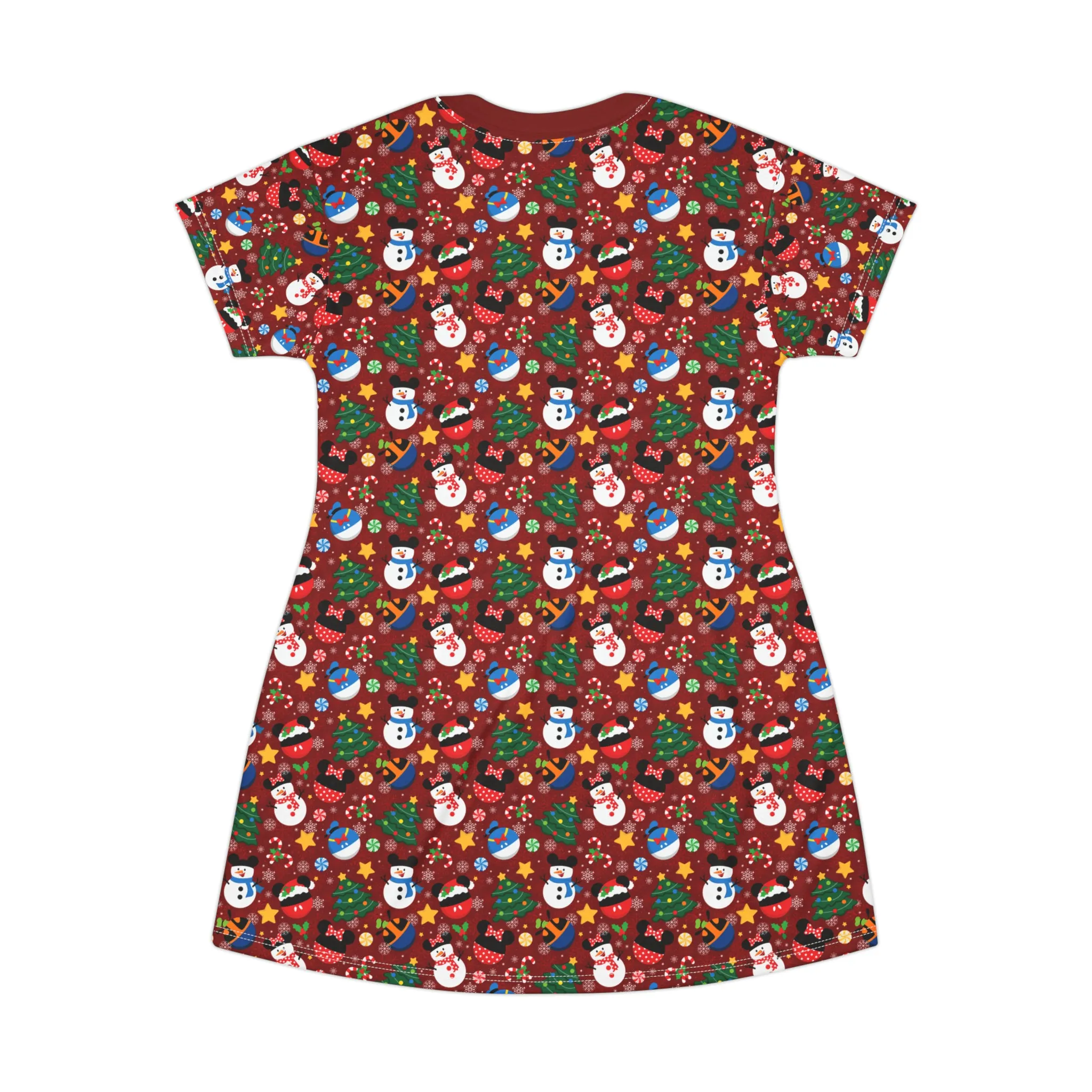 Christmas Ornaments T-Shirt Dress