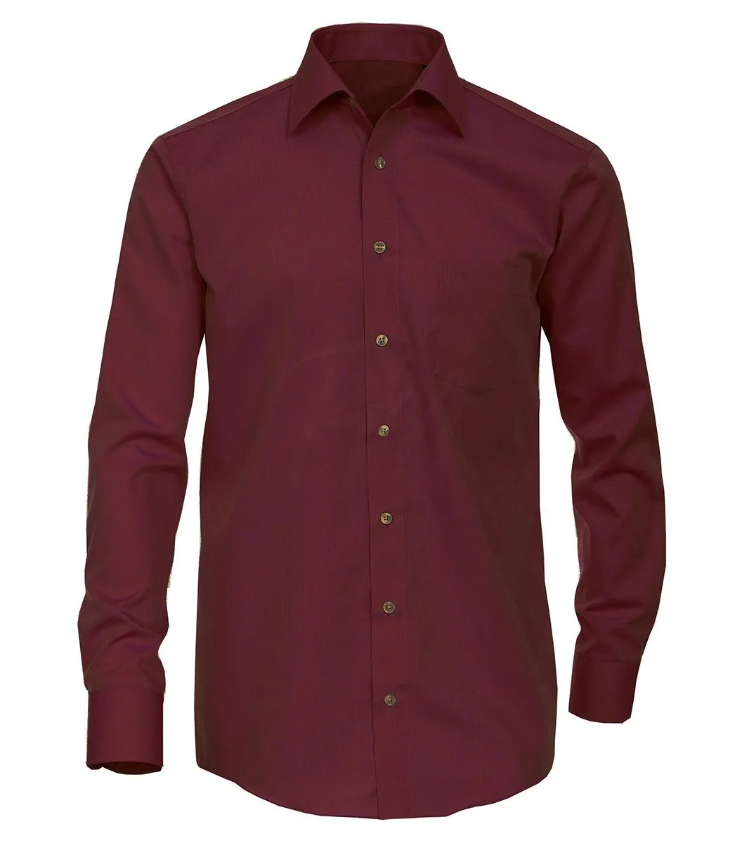 Classic Burgundy Boys Dress Shirt