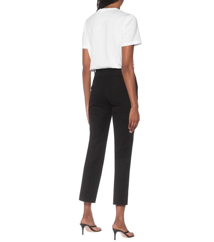 Coleman High Waist Gabardine Pants JOSEPH, Black