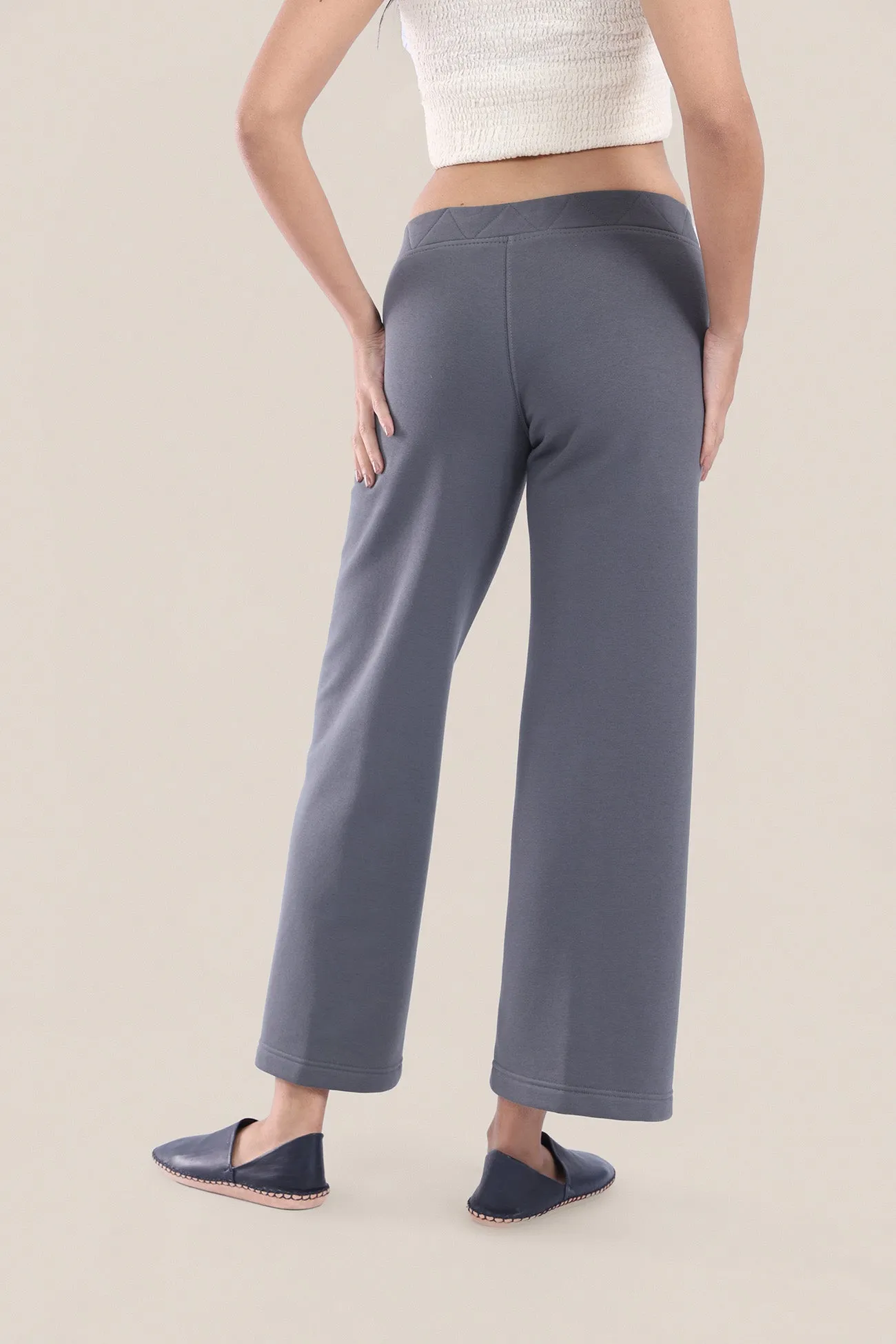 Cotton Milton pants with elastic waist