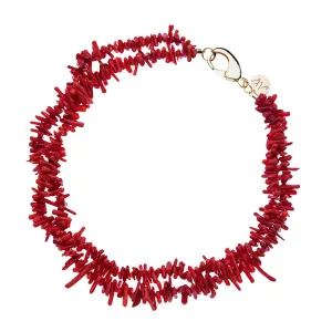 Double Layer Coral Necklace