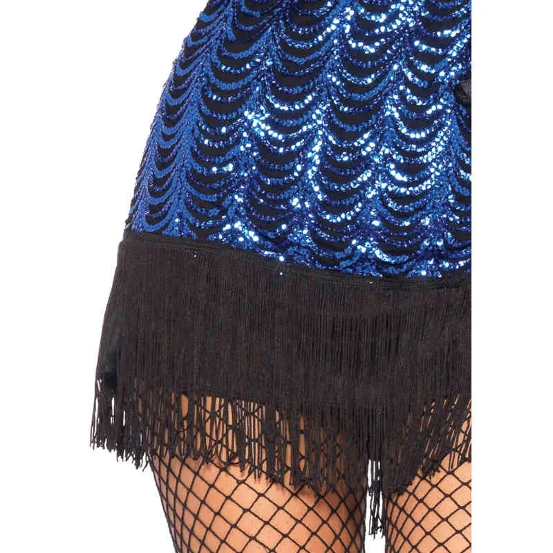 Gatsby Blue Sequin Flapper - Leg Avenue