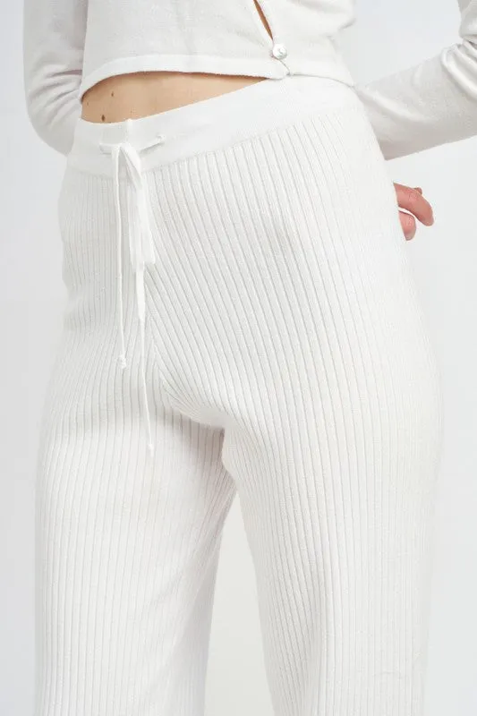 HIGH WAIST BAGGY LOUNG PANTS