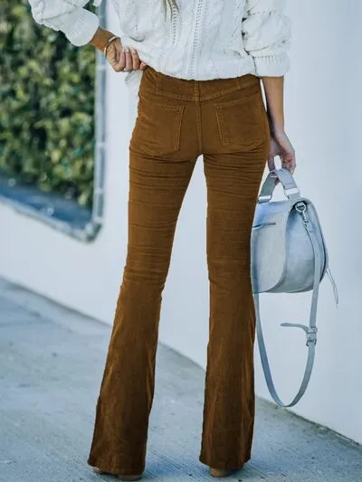 High Waist Bootcut Pants