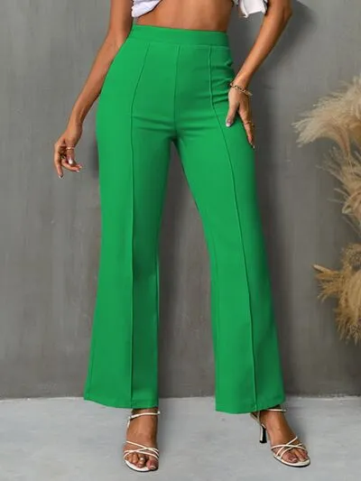 High Waist Straight Pants