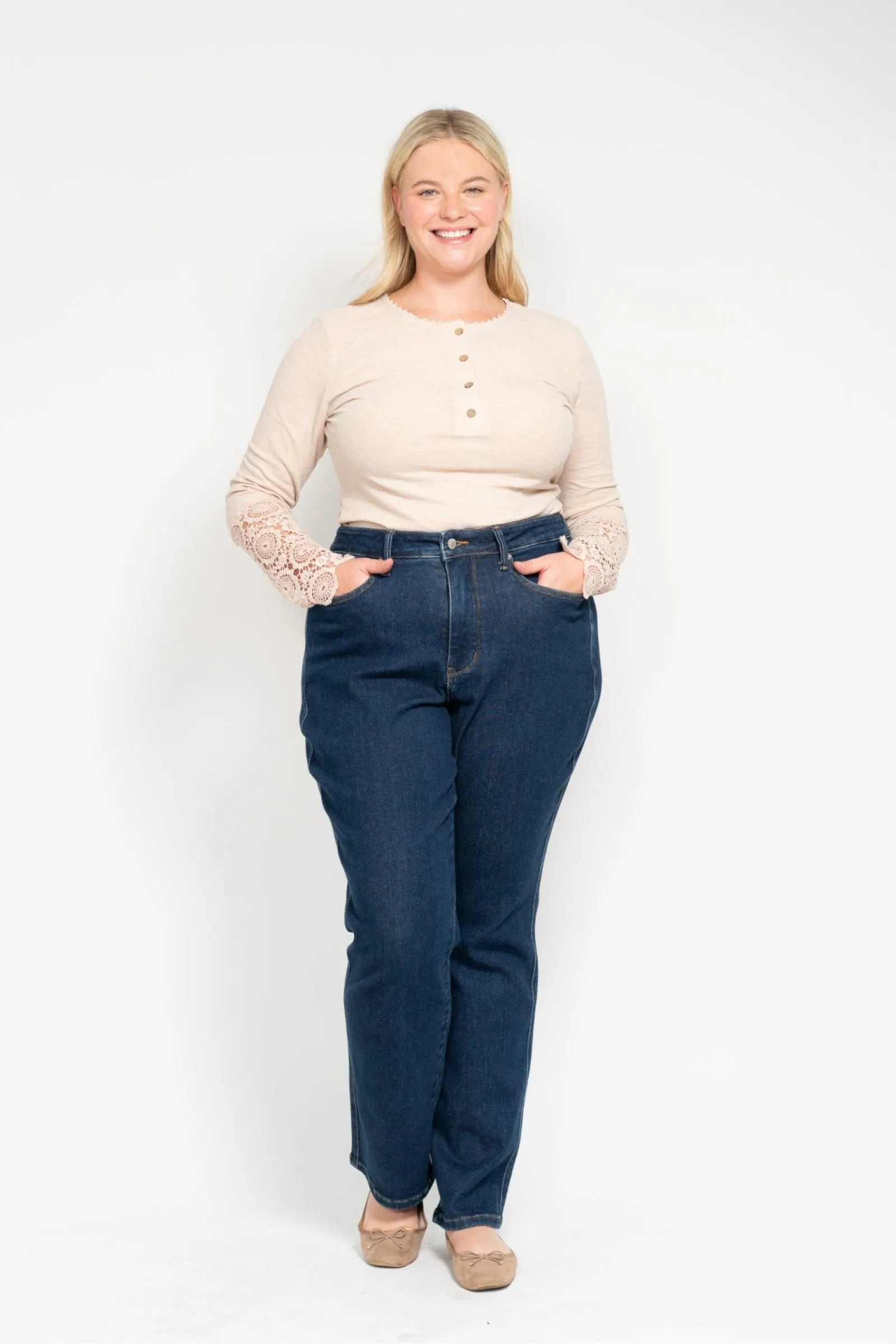 Judy Blue High Waist "Tummy Control" Classic Straight Denim 88575