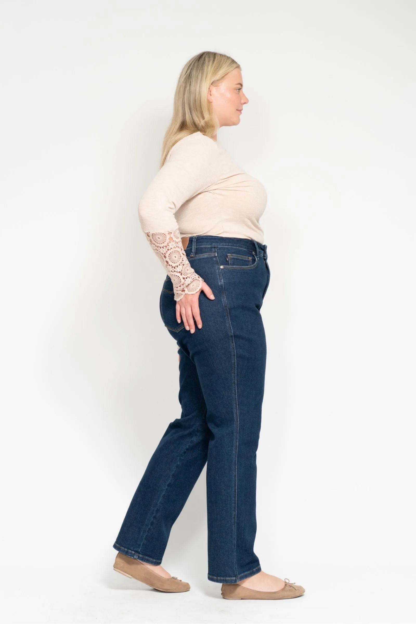 Judy Blue High Waist "Tummy Control" Classic Straight Denim 88575