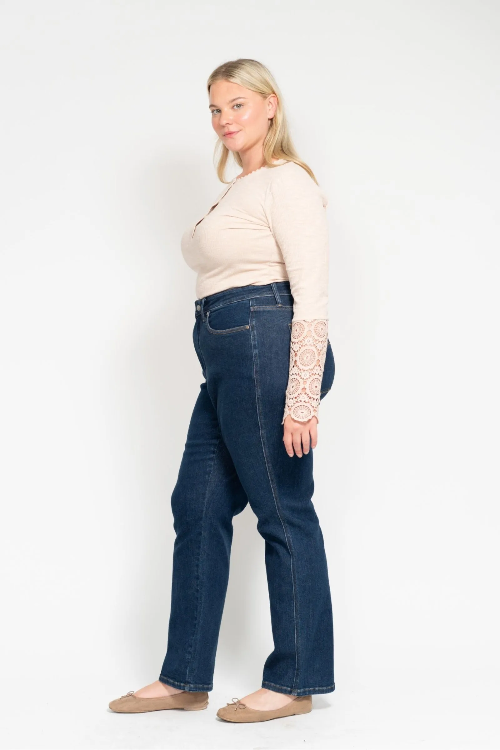 Judy Blue High Waist "Tummy Control" Classic Straight Denim 88575