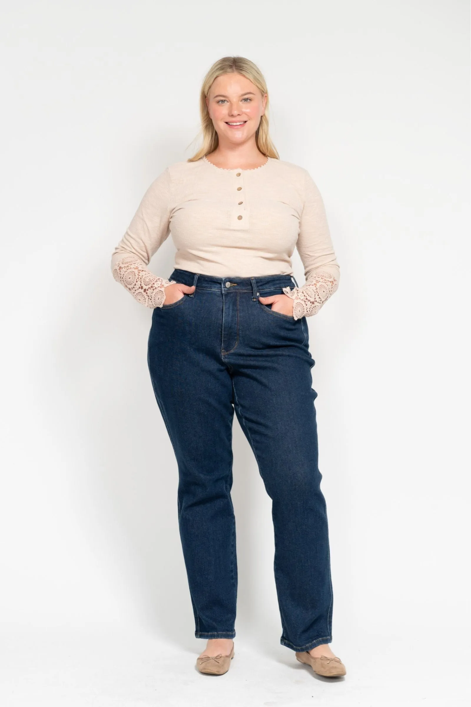 Judy Blue High Waist "Tummy Control" Classic Straight Denim 88575