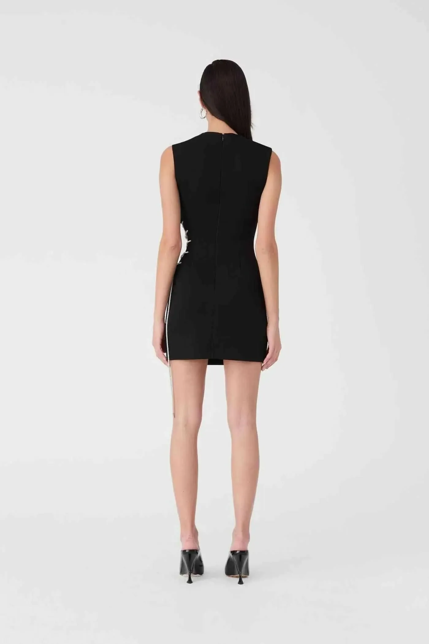 Kendy Bonded Crepe Mini Dress