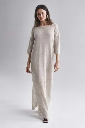 KNITTED LINEN DRESS