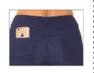 Lior "Sage" PULL-ON PANT W/BACK POCKETS in Dark Blue Denim - Sizes  2 & 16 Only