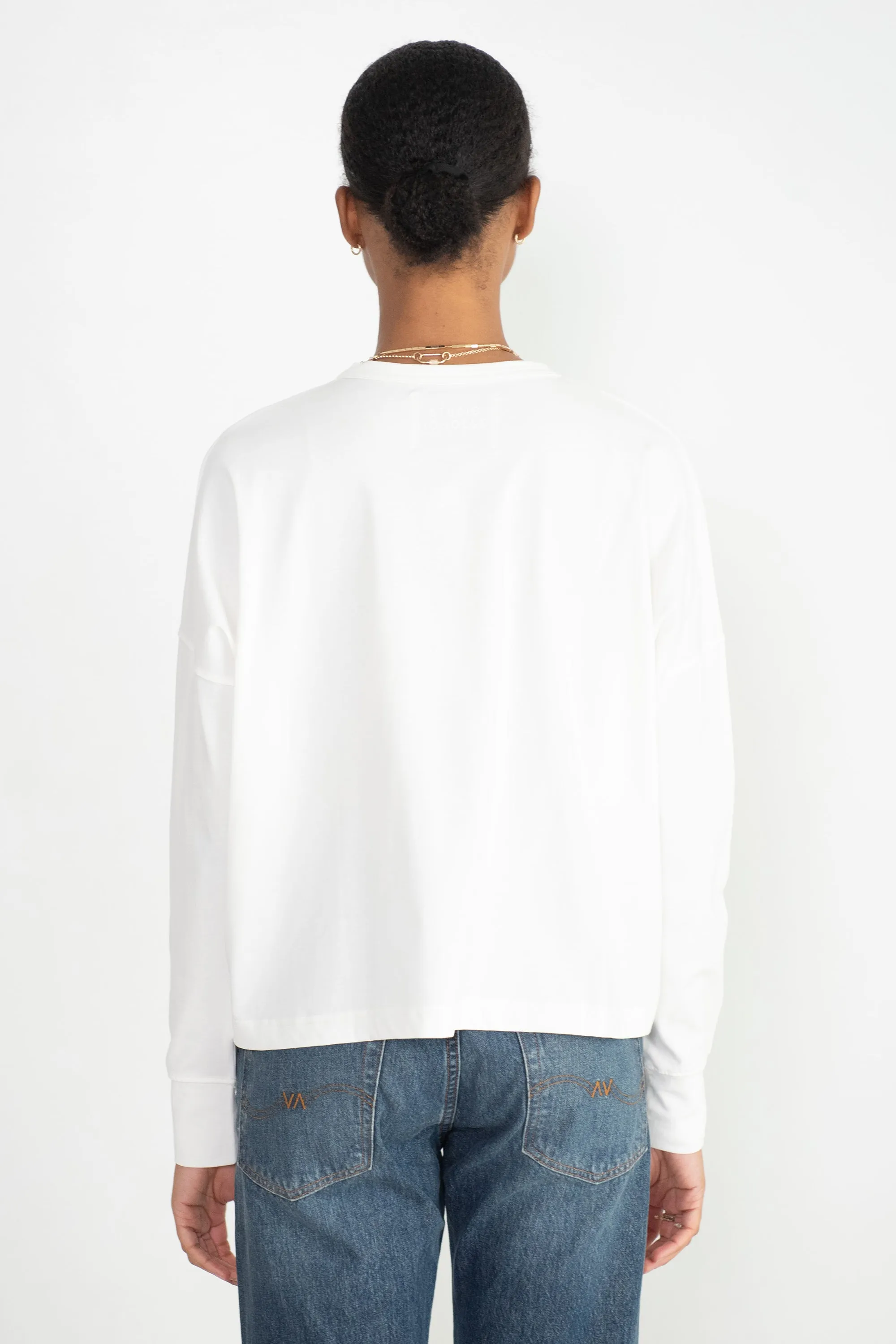 Loop Long Sleeve T-Shirt, Optic White