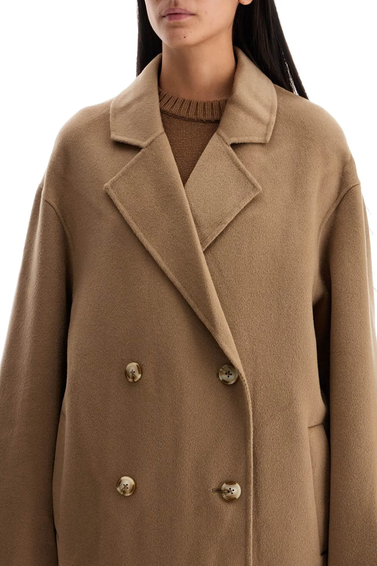 Loulou Studio long wool and cashmere coat 'borne