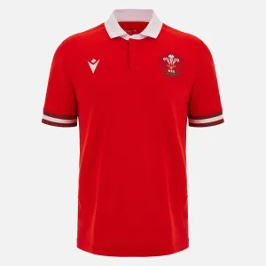 Macron Wales WRU M23/24 6 Nations Home Cotton Rugby Shirt