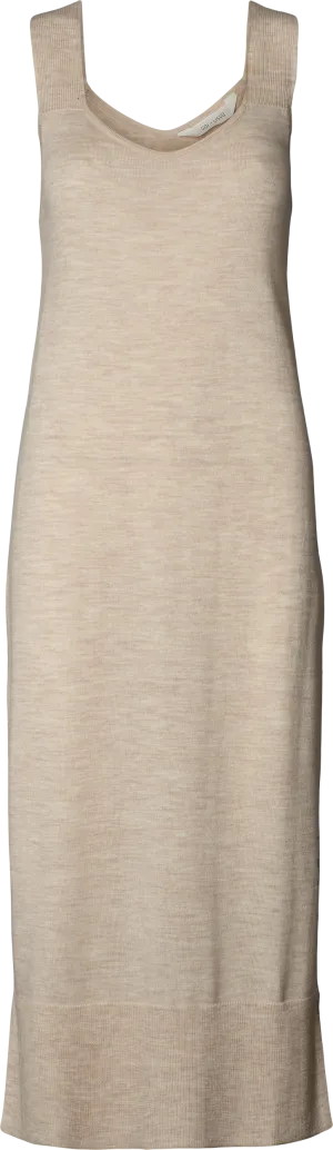 Maj Knit Dress - Nougat Melange