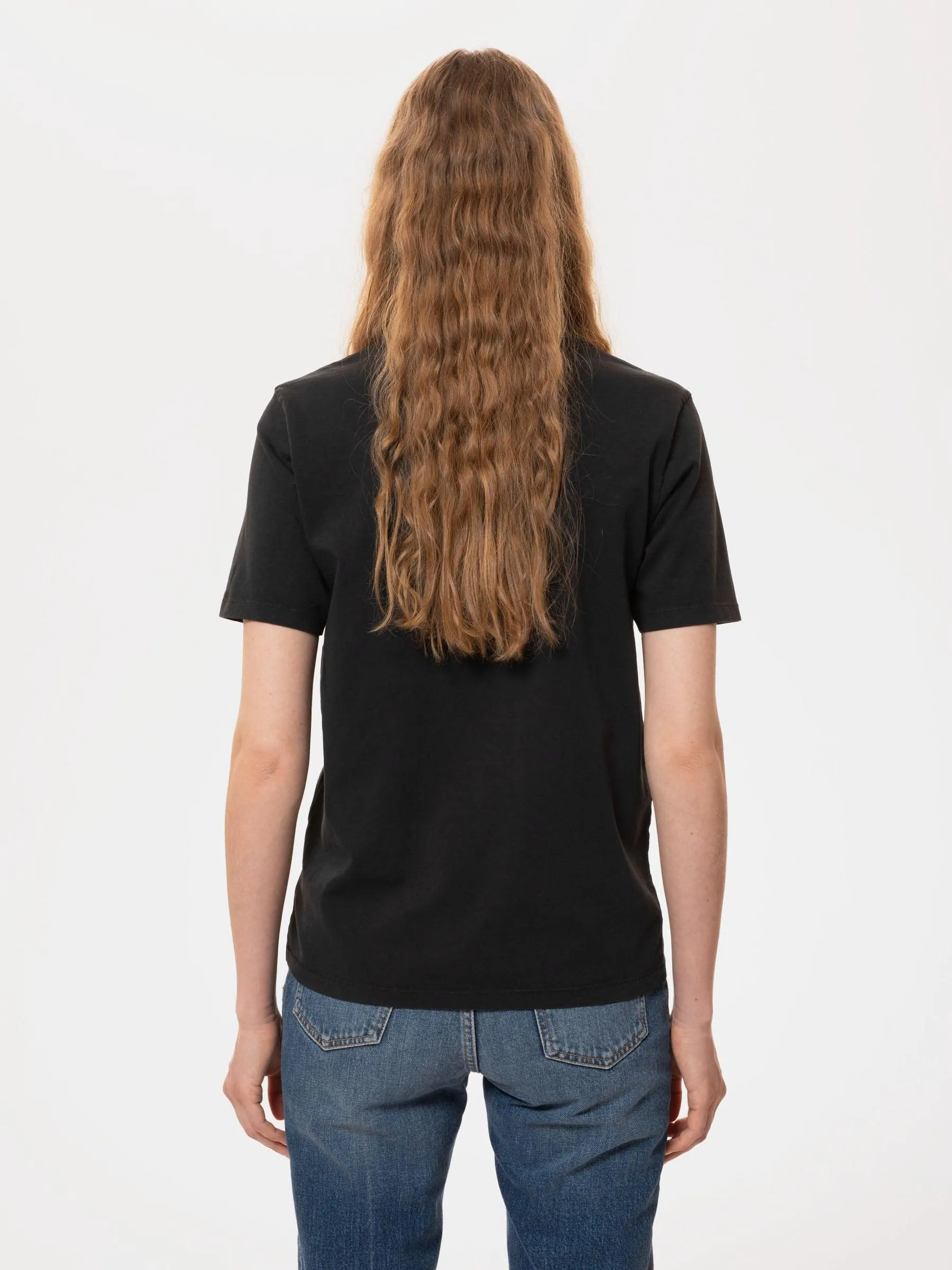 Nudie Jeans Joni Solid Tee in Anthracite