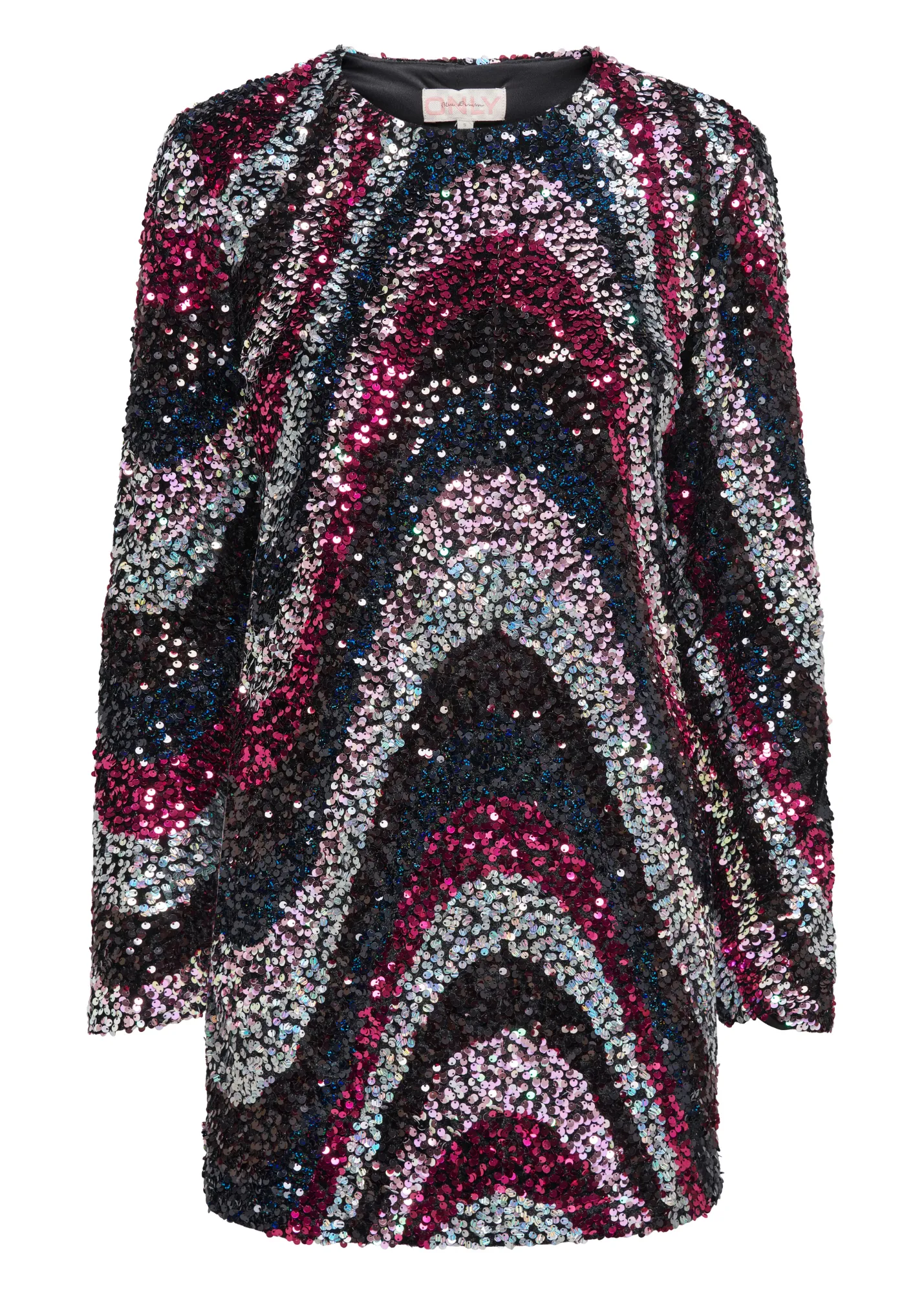 Only - Multicoloured Sequin Wave Mini Dress