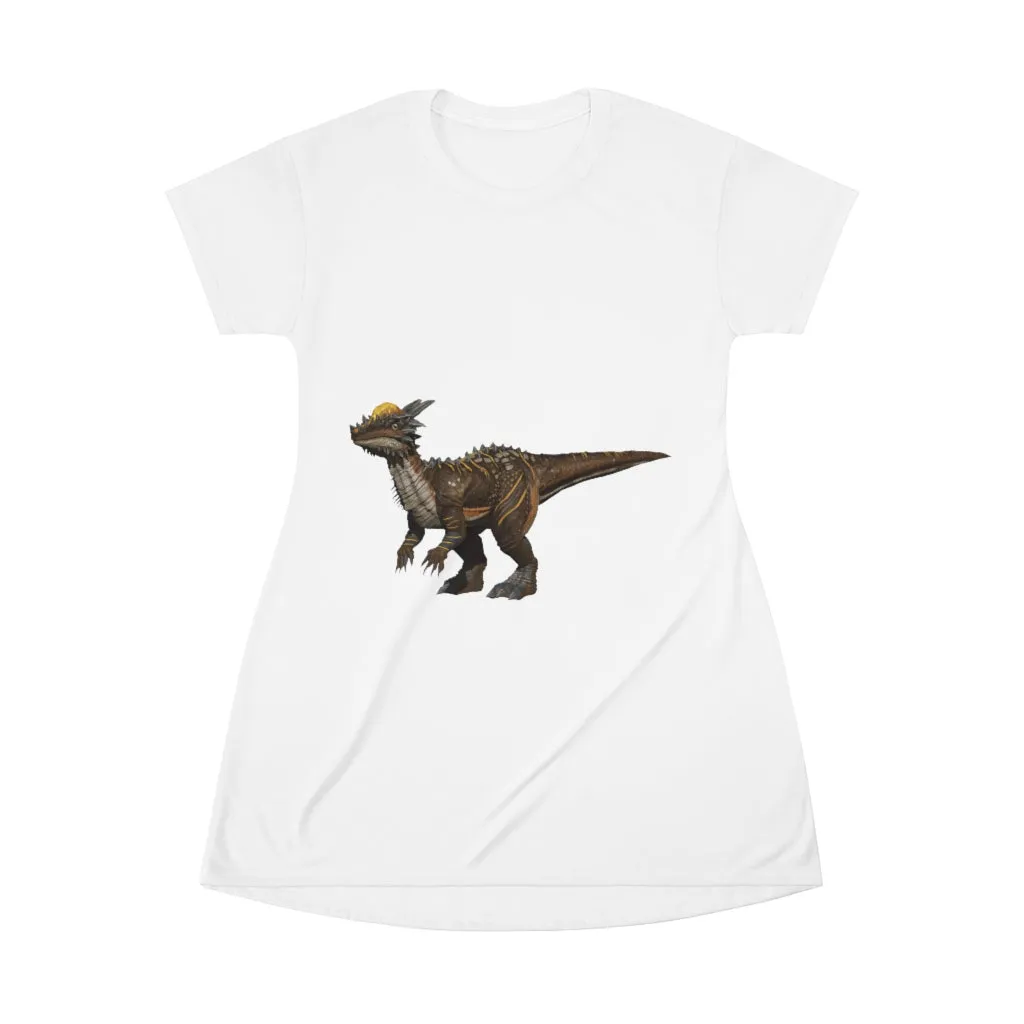 Pachycephalosaurus All Over Print T-Shirt Dress