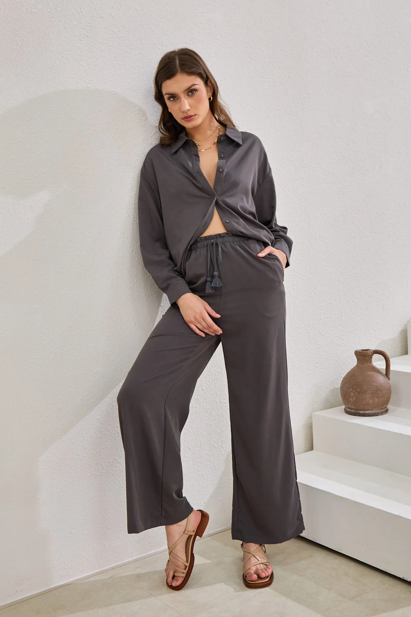 Page Charcoal Cupro Pants