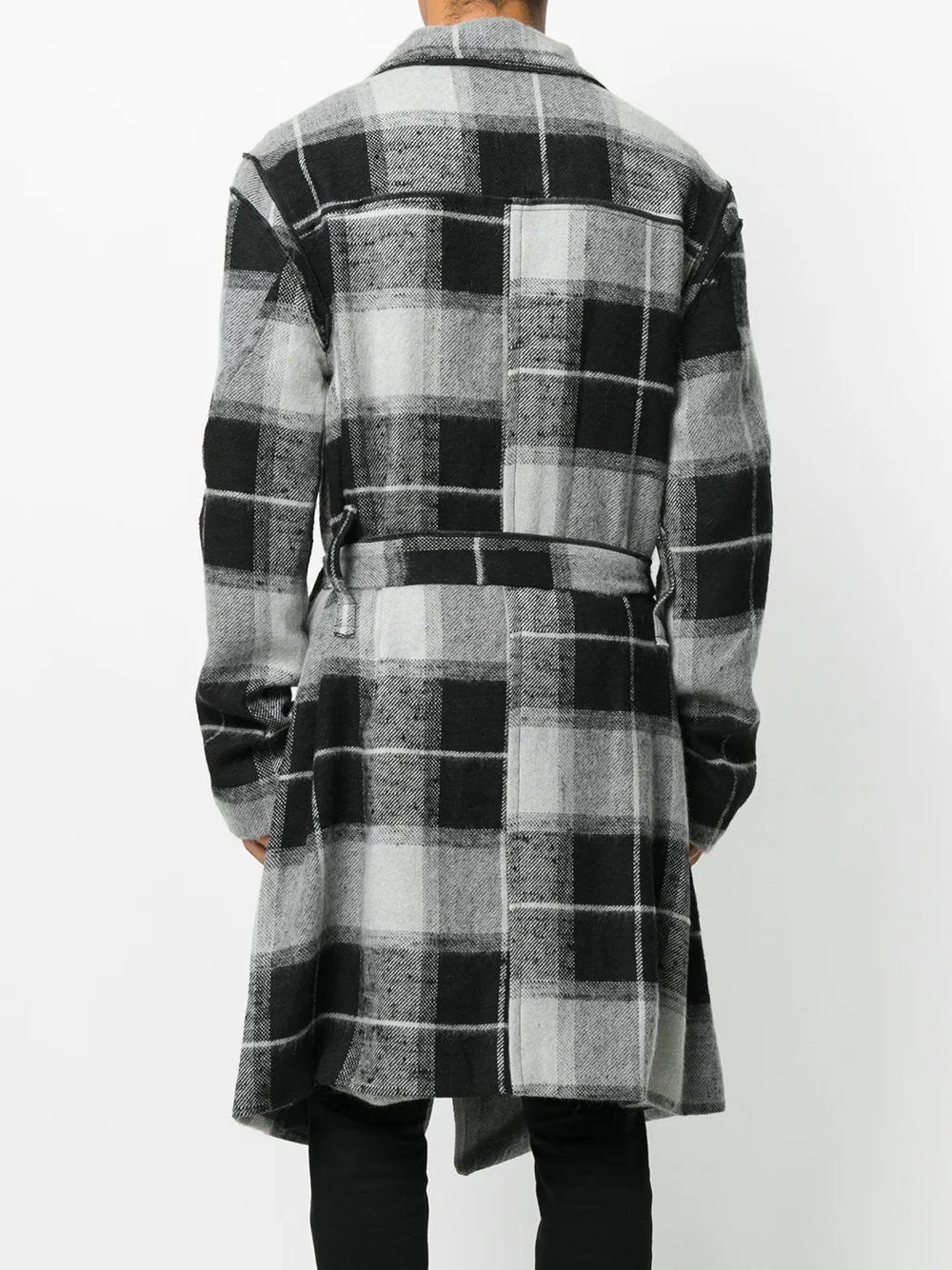 Plaid Coat Grey