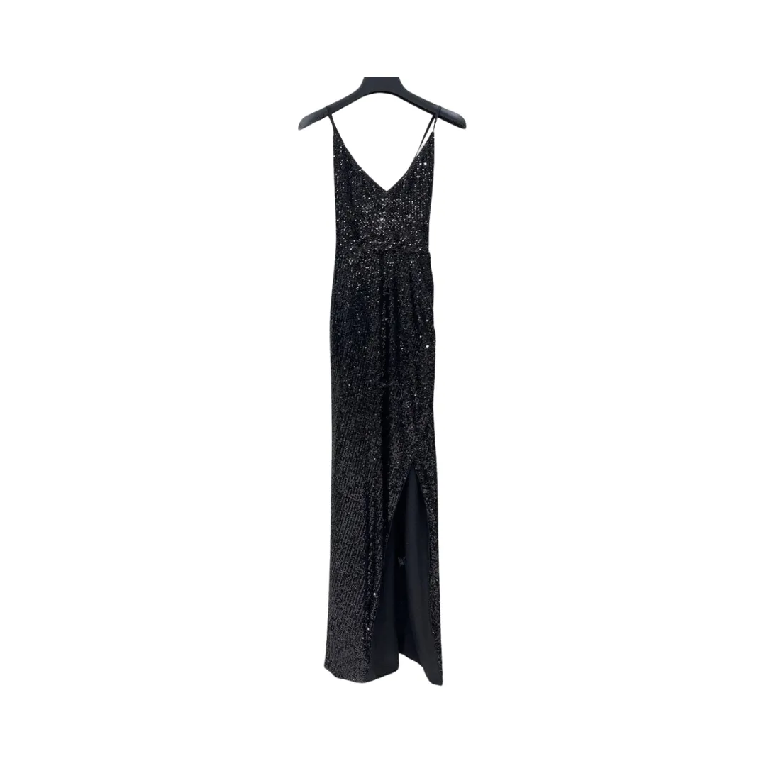 Pre Order:  Classic Sequined Cropped Jacket   Strappy Maxi Dress