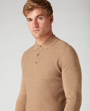 Remus Uomo Long Sleeve Knitted Polo