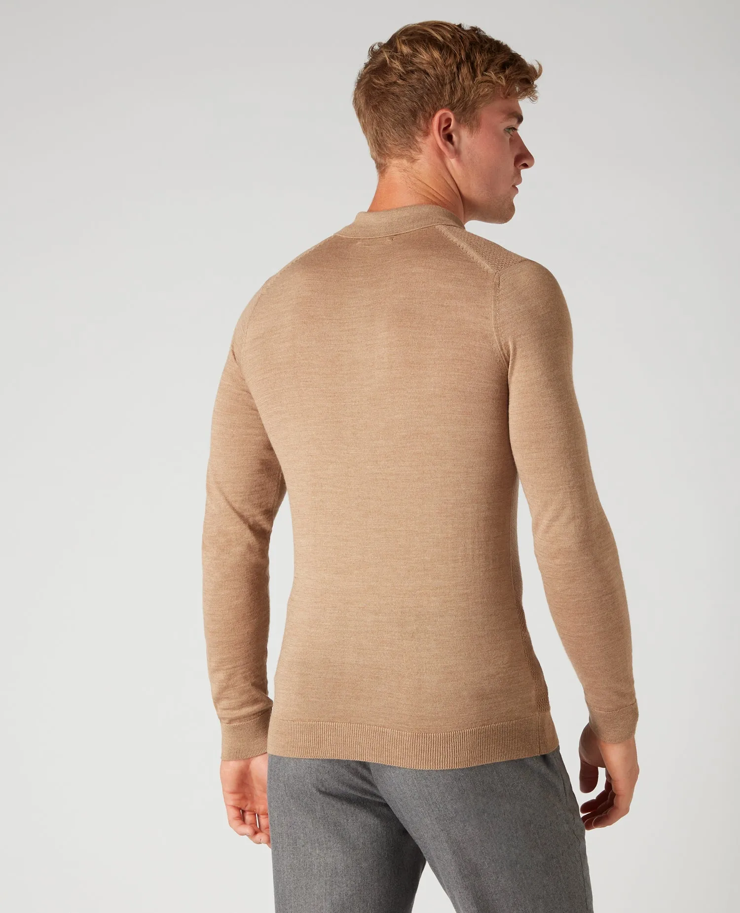 Remus Uomo Long Sleeve Knitted Polo