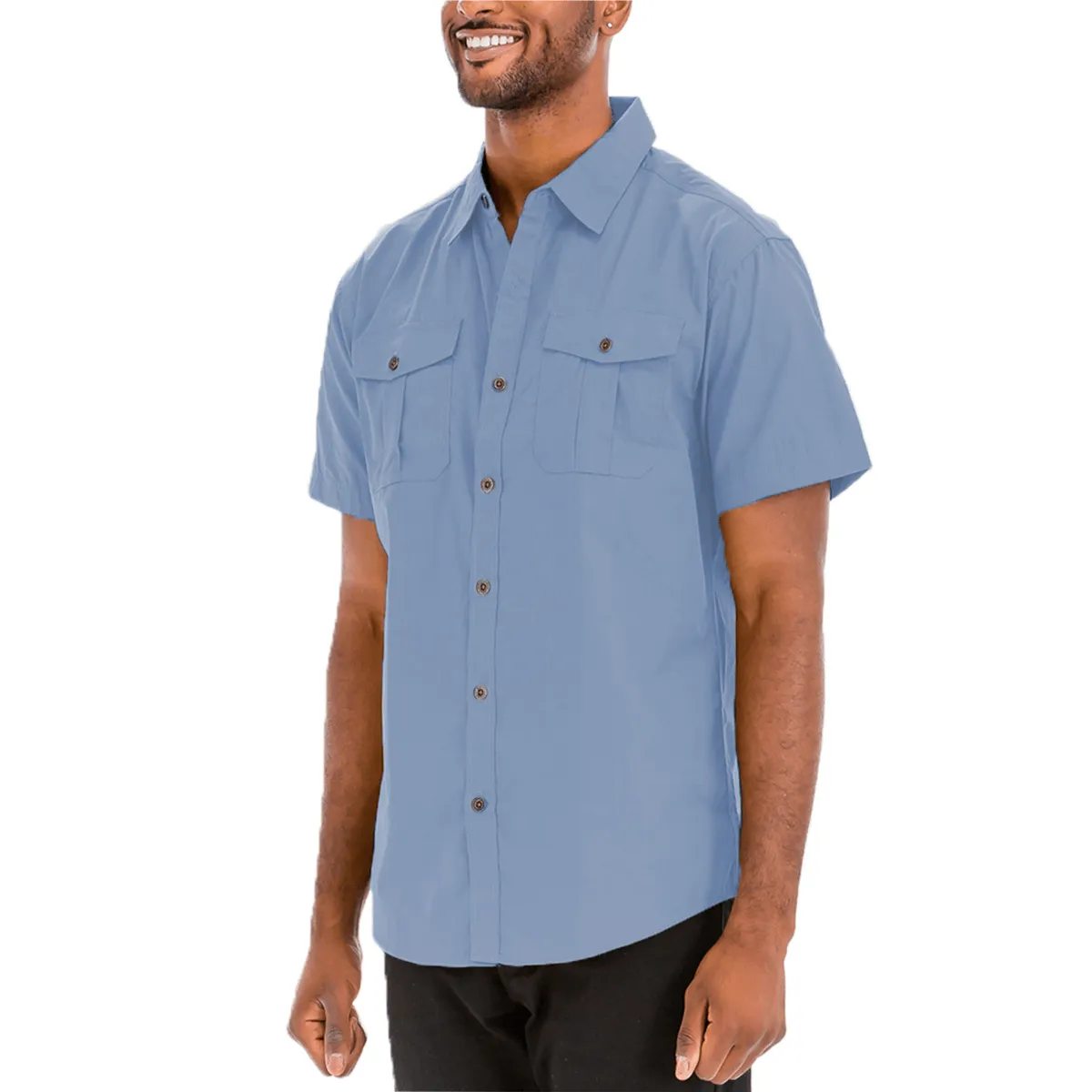 Sky Two-Pocket Button-Down Shirt