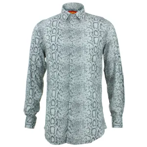 Slim Fit Long Sleeve Shirt - Snake Skin