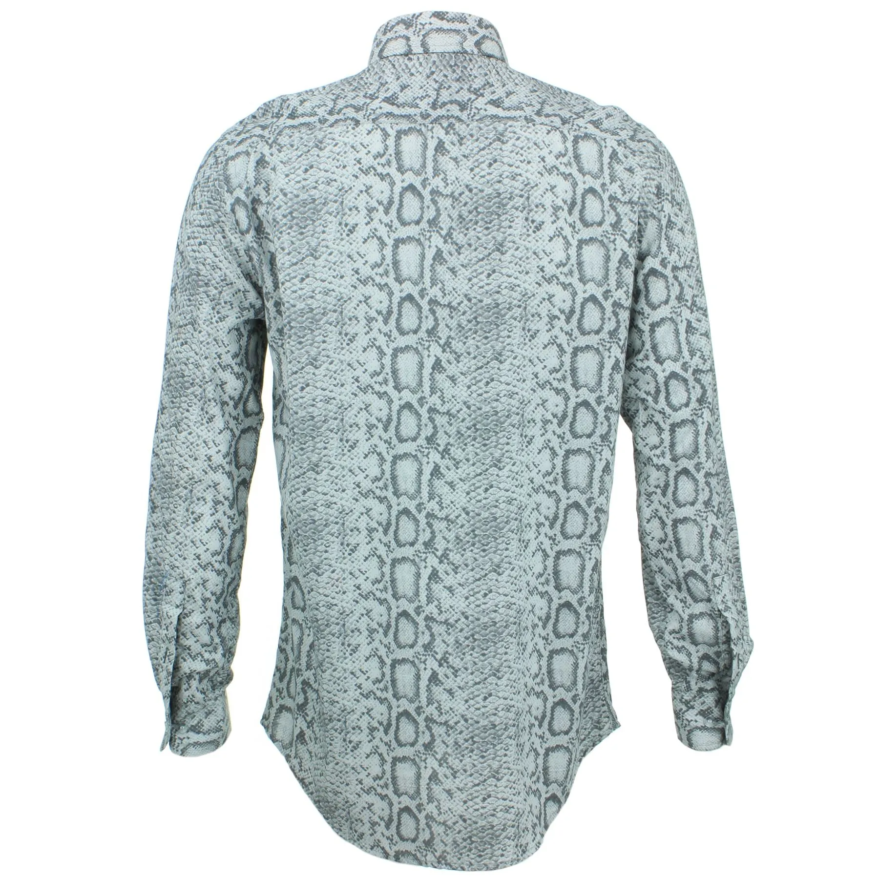 Slim Fit Long Sleeve Shirt - Snake Skin