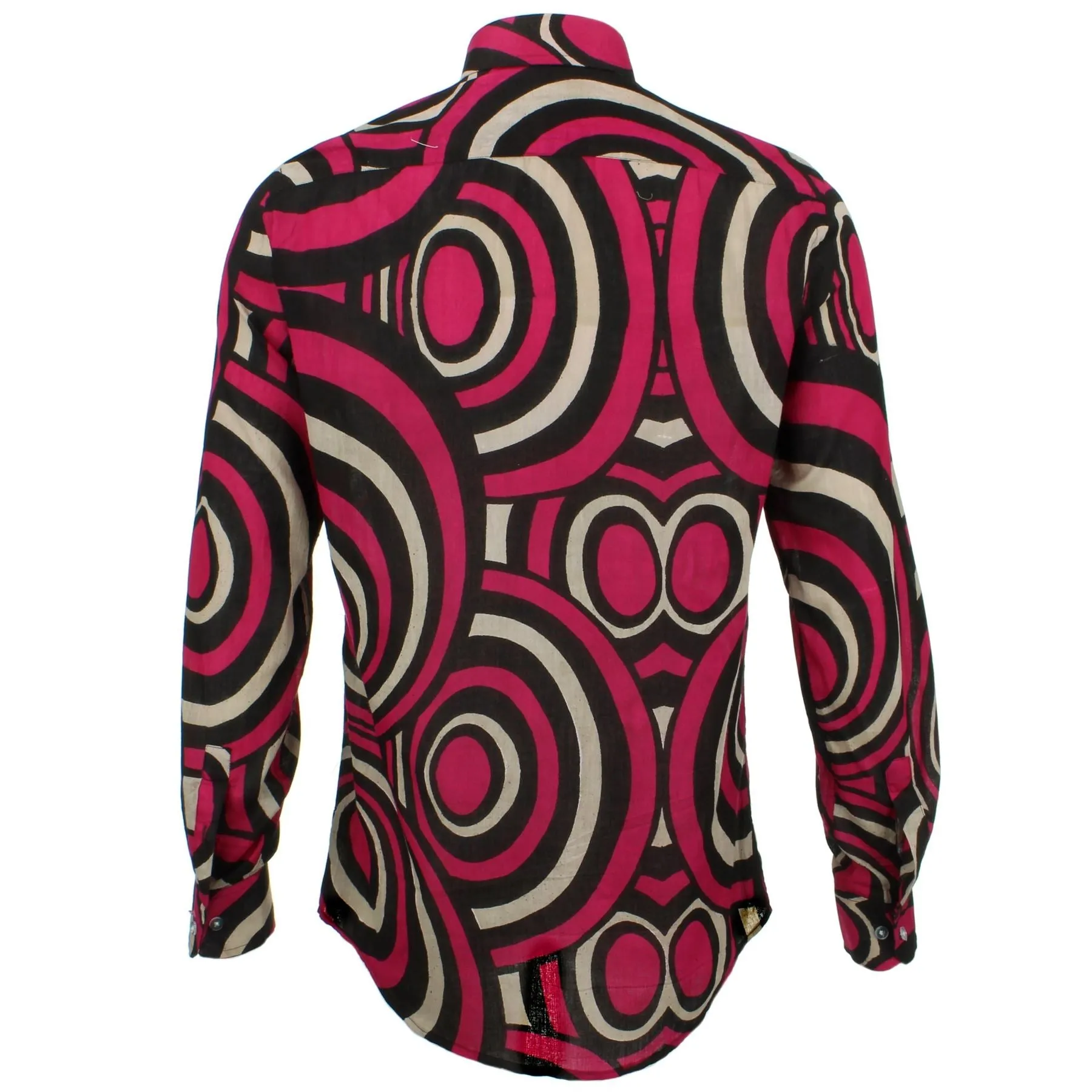 Tailored Fit Long Sleeve Shirt - Retro Circles