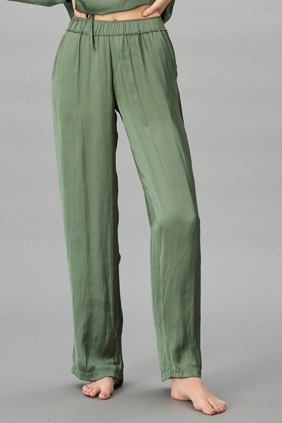 Vintage Satin Pull-on Pant