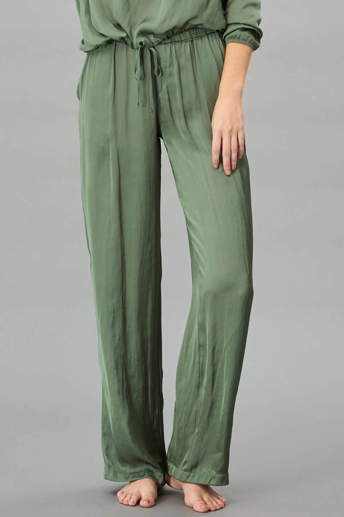 Vintage Satin Pull-on Pant