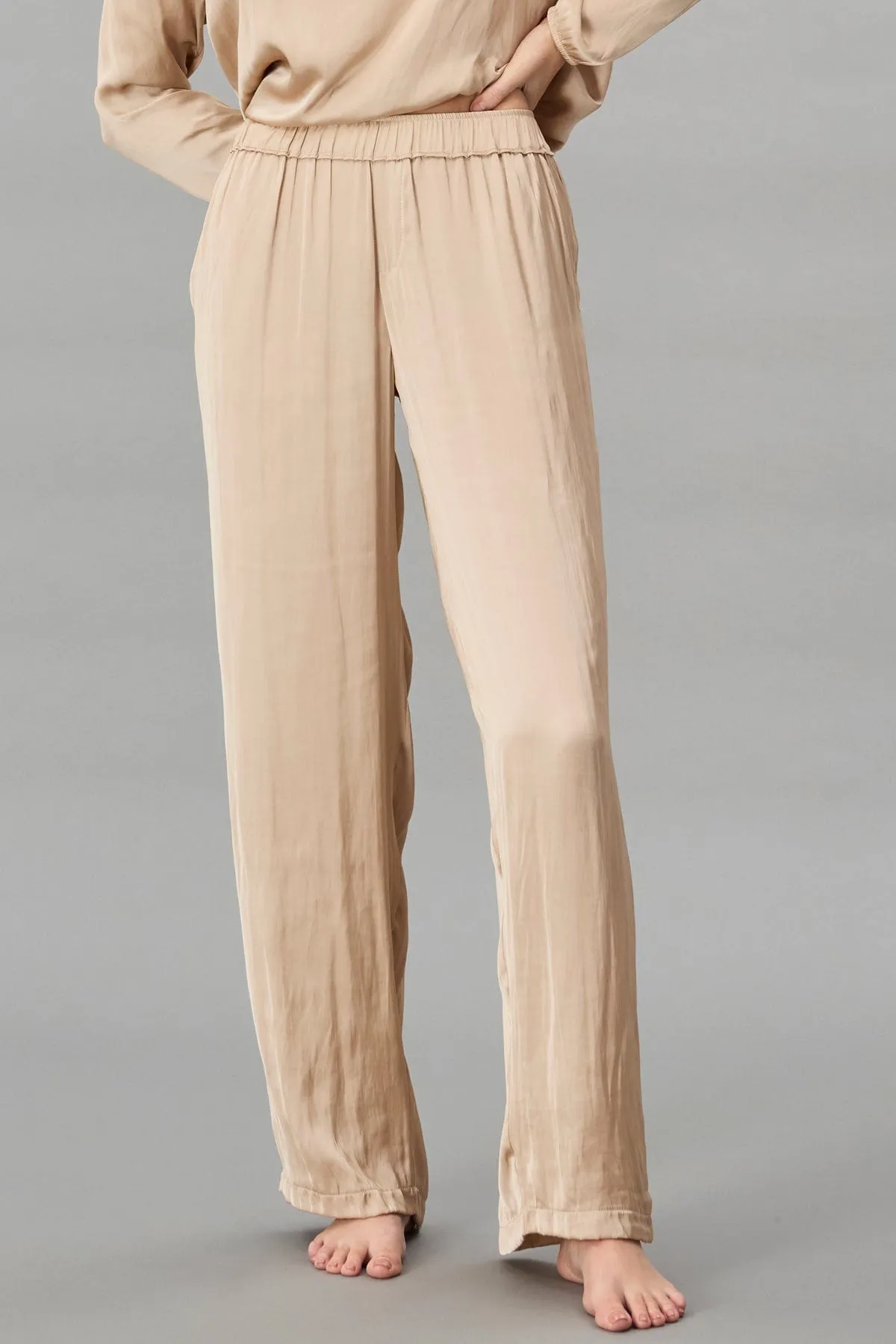 Vintage Satin Pull-on Pant