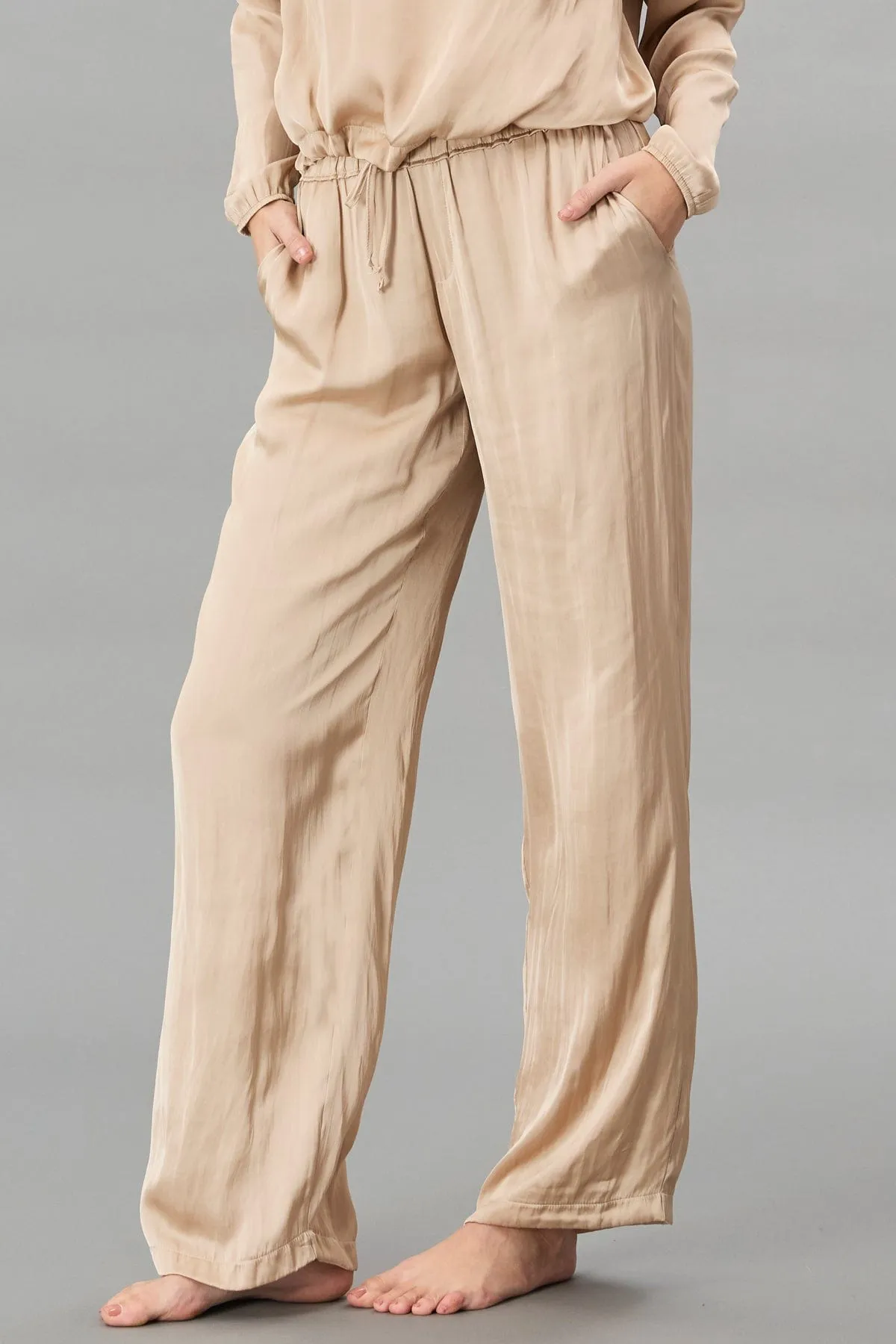 Vintage Satin Pull-on Pant