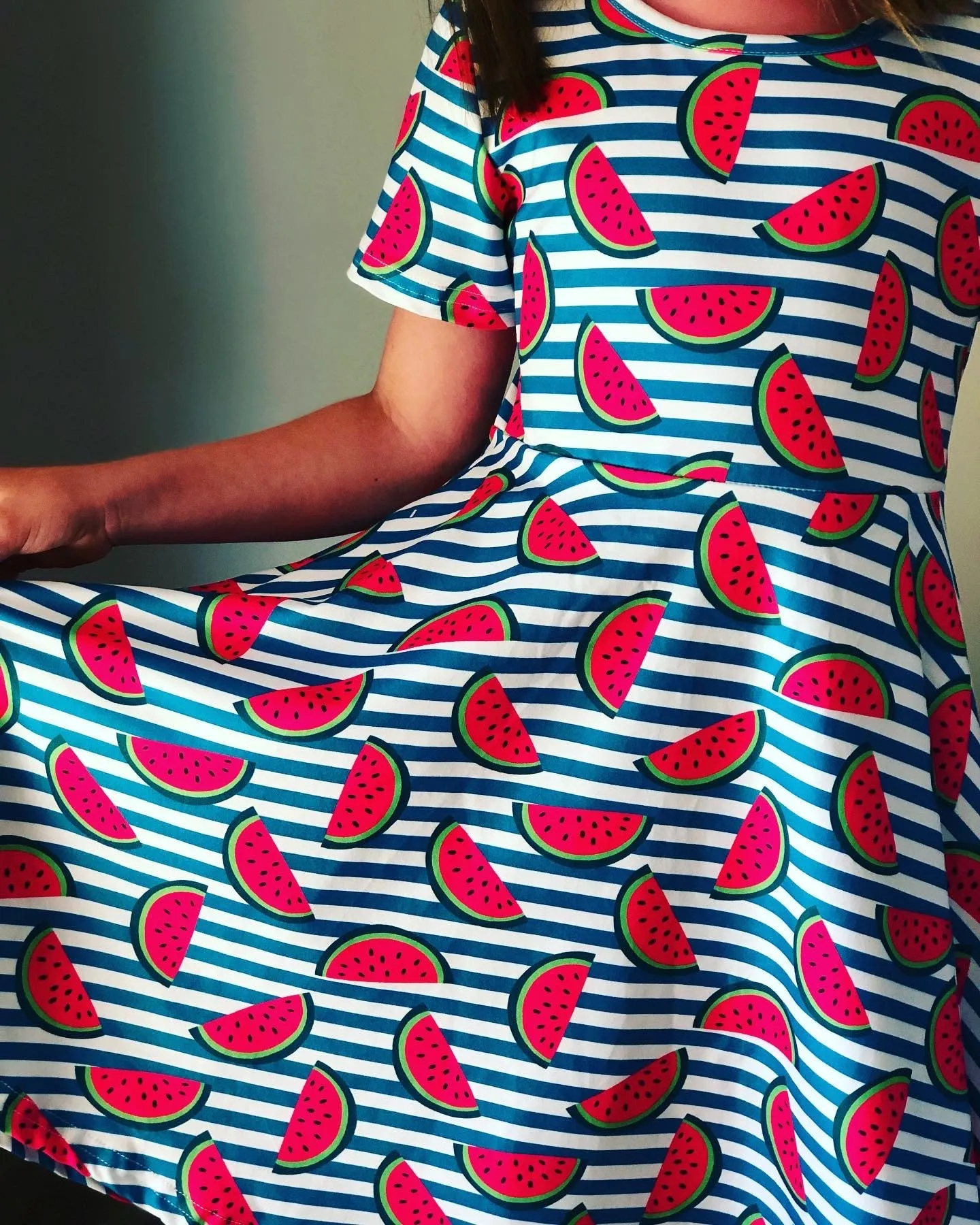 Watermelon twirl dress