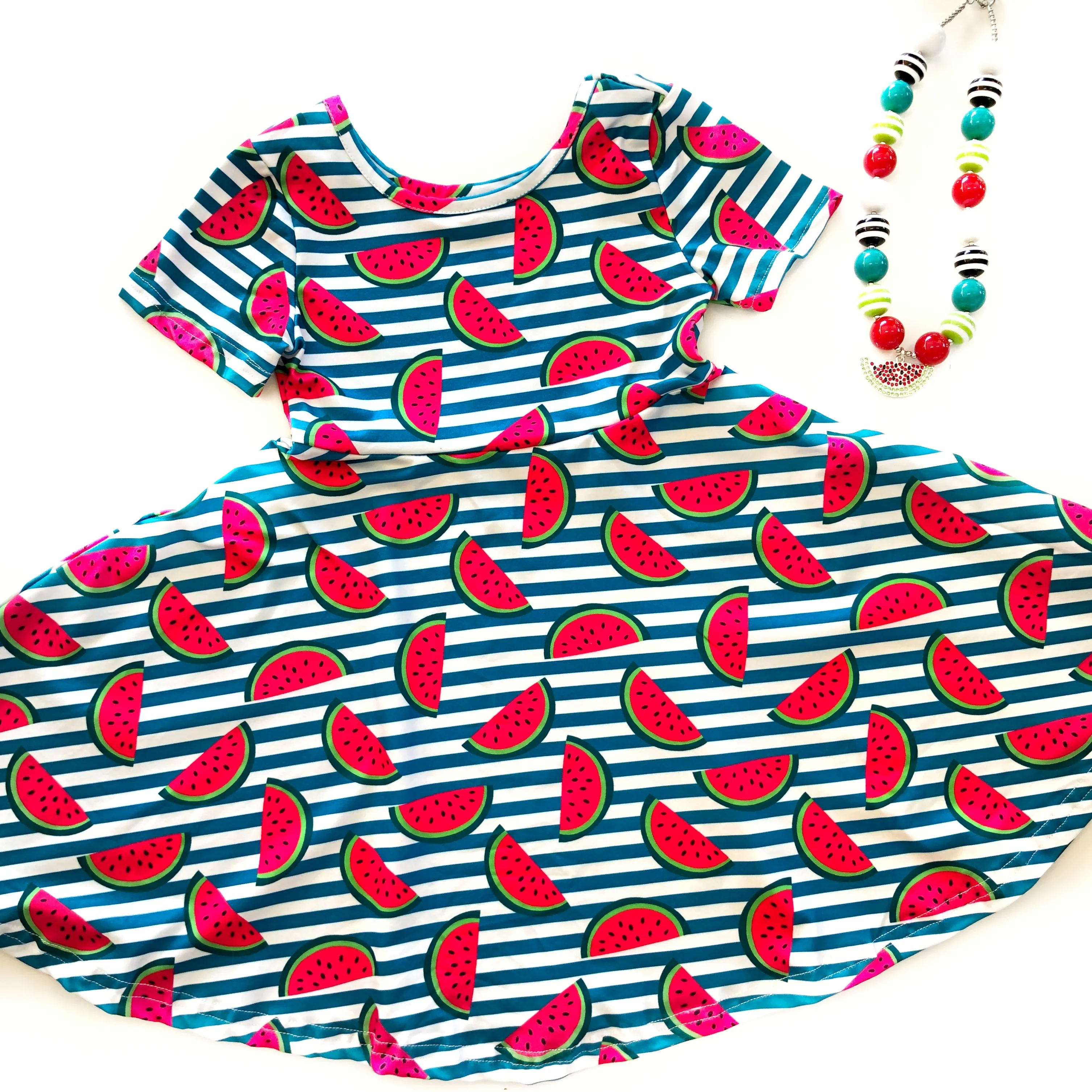 Watermelon twirl dress