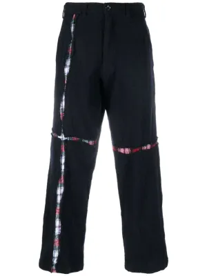 Wool Broad Cloth Tartan Pants